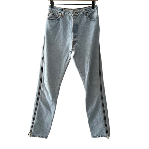 RE/DONE x Levi’s Jeans Size 28 High Rise Ankle Side Zip - Picture 2 of 8